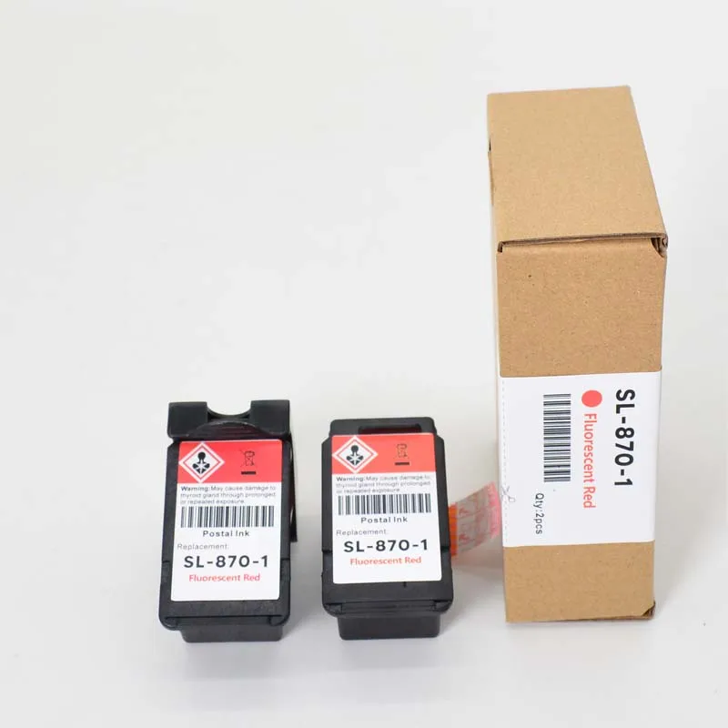 6PCS a set SL-870-1 FL RED /BLUE Original Remanufactured Postage Ink Cartridge For SendPro ® Mailstation 18 ml Pitney Bowes
6PCS a set SL-870-1 FL RED /BLUE Original Remanufactured Postage Ink Cartridge For SendPro ® Mailstation 18 ml Pitney Bowes
