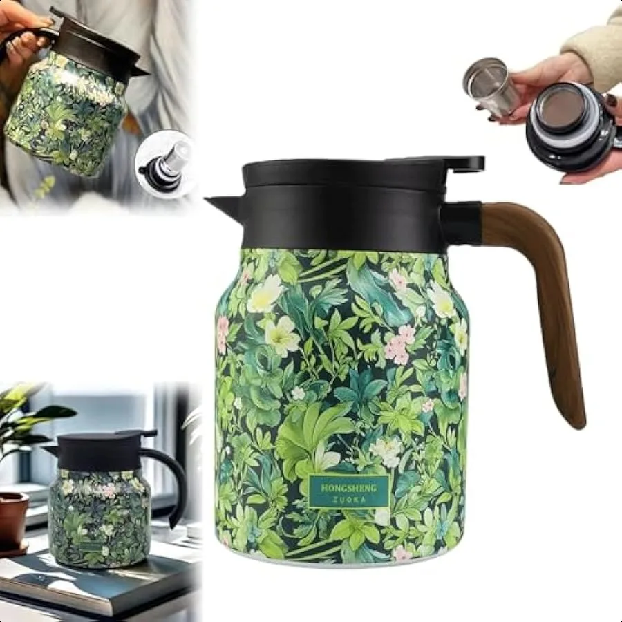 2025 Vintage Floral Tea 1L Stainless Steel Insulated Tea Pot with Builtin Infuser Ideal for Green Tea Coffee and Home or Offic
2025 Vintage Floral Tea 1L Stainless Steel Insulated Tea Pot with Builtin Infuser Ideal for Green Tea Coffee and Home or Offic