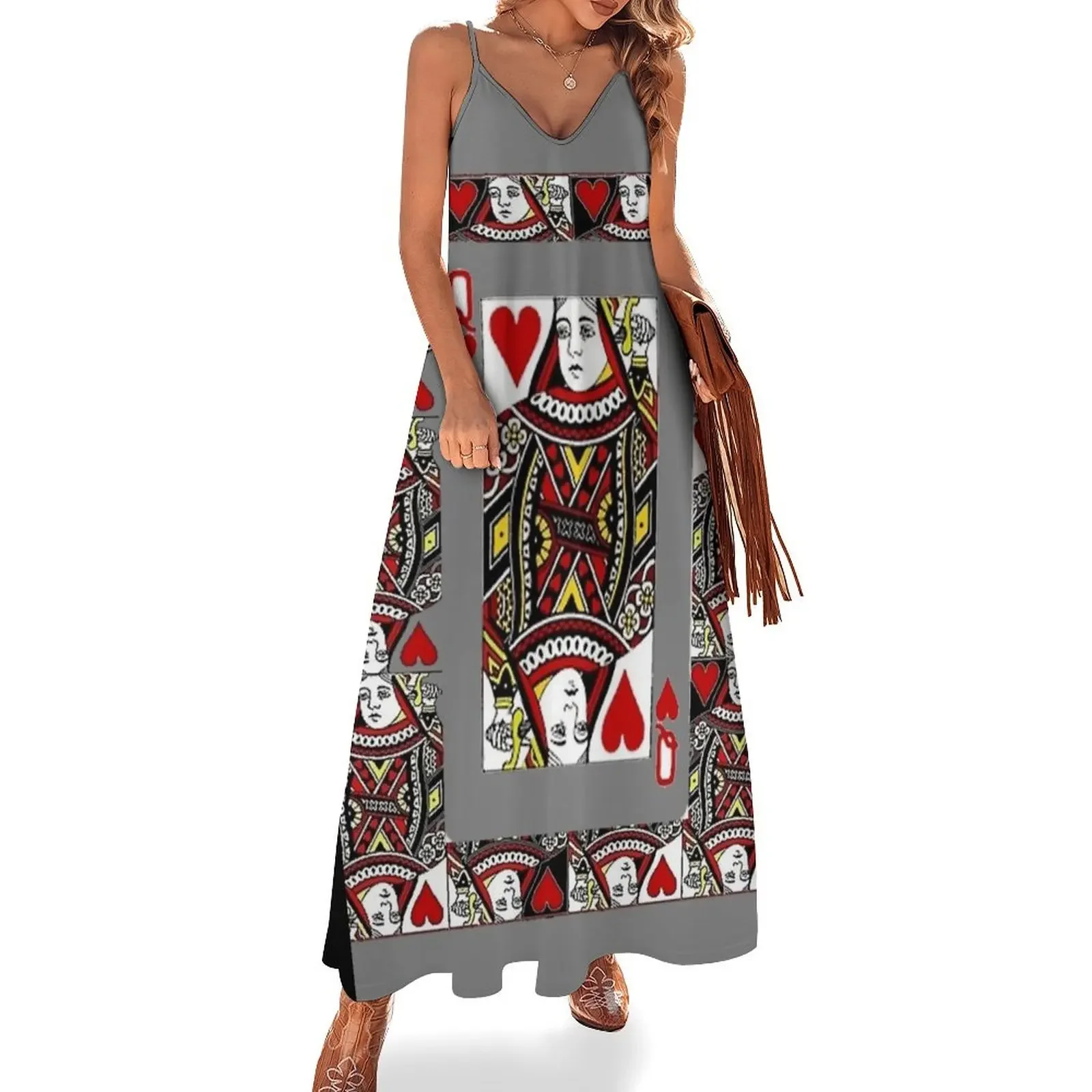 GREY COLOR ART CASINO RED QUEEN CARDS DESIGN Sleeveless Dress elegant party dress for women 2025 summer dresses
GREY COLOR ART CASINO RED QUEEN CARDS DESIGN Sleeveless Dress elegant party dress for women 2025 summer dresses