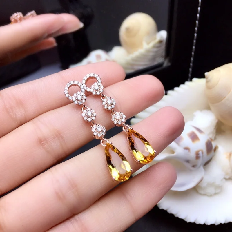 New high-end purple crystal stud earrings for women. Fully set with diamonds. Luxurious and auspicious yellow diamond long-style
New high-end purple crystal stud earrings for women. Fully set with diamonds. Luxurious and auspicious yellow diamond long-style