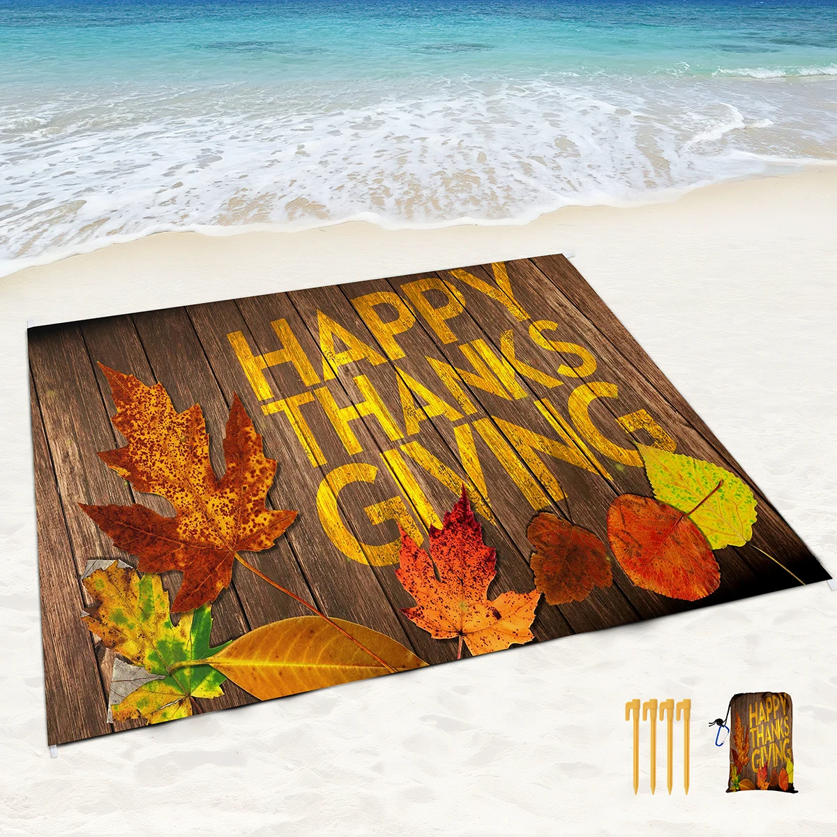 Beach Blanket Sandproof Waterproof,Thanksgiving Day Blanket Lightweight Picnic Mat for Summer Travel,Camping,Beach Party,Hiking
Beach Blanket Sandproof Waterproof,Thanksgiving Day Blanket Lightweight Picnic Mat for Summer Travel,Camping,Beach Party,Hiking