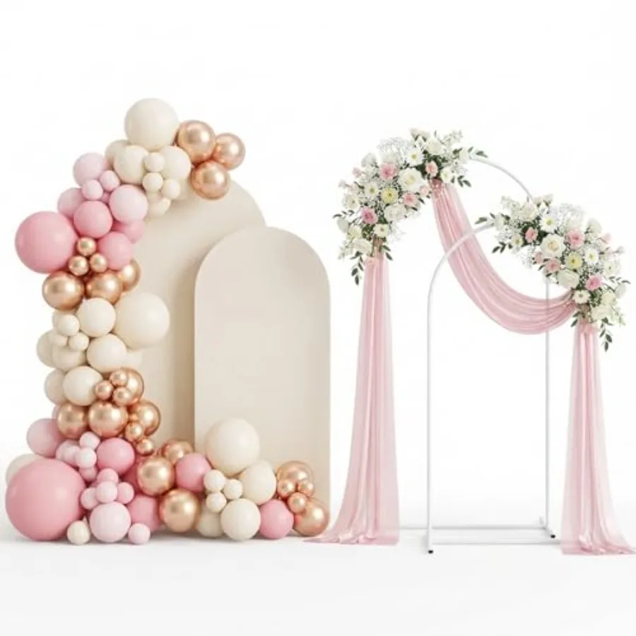 Wedding Arch Backdrop Stand and Cover Set 7.3FT, 6FT,Metal Balloon Arch Frame for Wedding, Birthday, Party, Baby Shower, Christ
Wedding Arch Backdrop Stand and Cover Set 7.3FT, 6FT,Metal Balloon Arch Frame for Wedding, Birthday, Party, Baby Shower, Christ