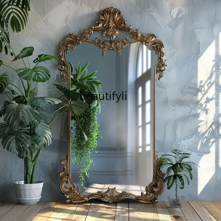 cqyFrench retro floor-to-ceiling full-length mirror household carved mirror entrance living room special-shaped full-length mirr
cqyFrench retro floor-to-ceiling full-length mirror household carved mirror entrance living room special-shaped full-length mirr