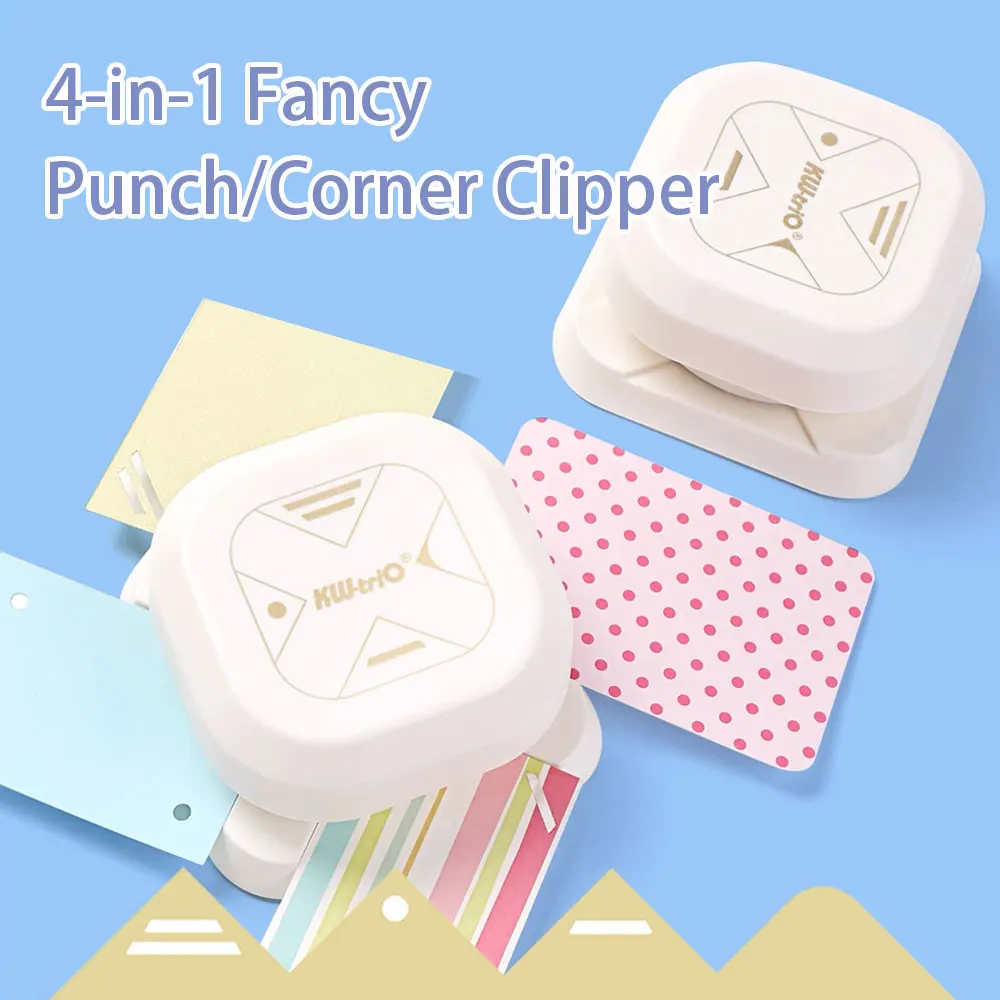 1-Pack 4-in-1 Corner Hole Puncher - Rounded Corners, 4mm Round Holes, Angled Clips, Suitable for DIY Paper Craft Projects
1-Pack 4-in-1 Corner Hole Puncher - Rounded Corners, 4mm Round Holes, Angled Clips, Suitable for DIY Paper Craft Projects