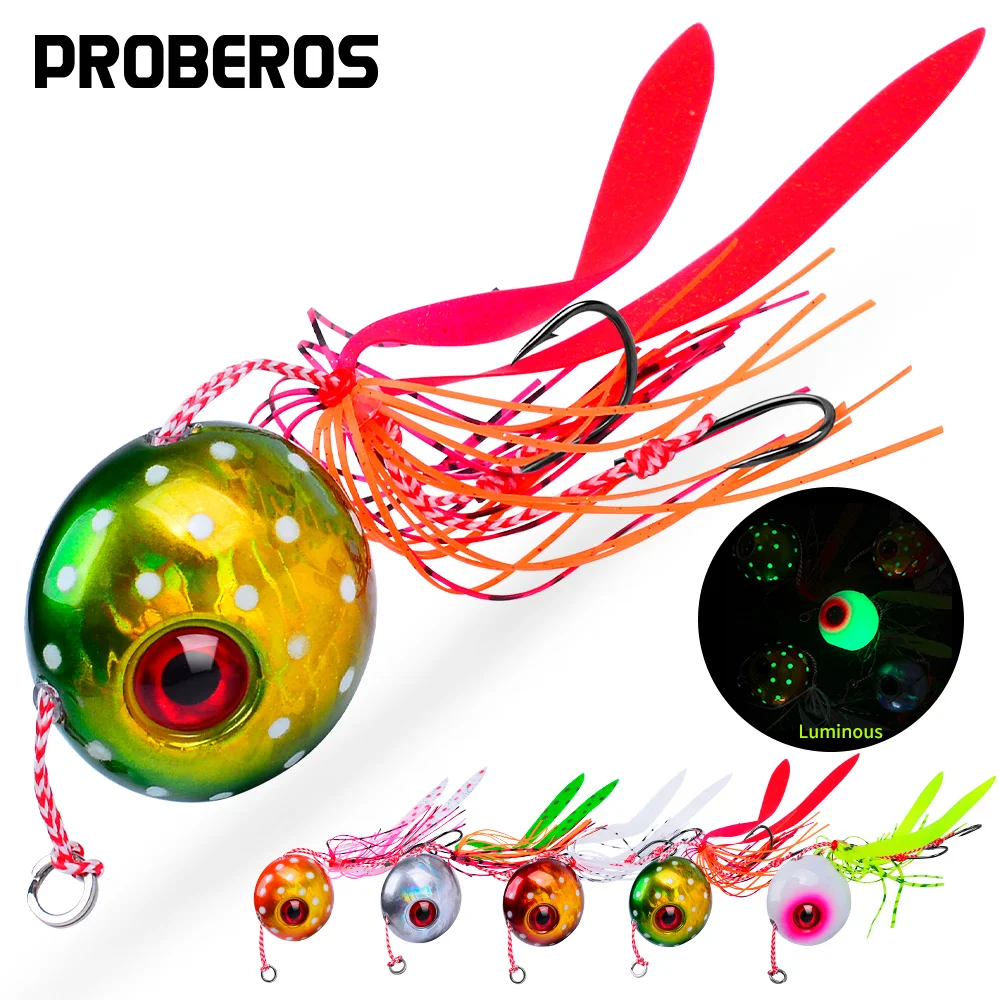 PROBEROS 5 шт. светящаяся в темноте металлическая джиг-ложка, рыболовные приманки, двойные крючки 40 г-180 г, медленная отсадка для тунца, окуня, Marlin Wahoo, морской воды
PROBEROS 5 шт. светящаяся в темноте металлическая джиг-ложка, рыболовные приманки, двойные крючки 40 г-180 г, медленная отсадка для тунца, окуня, Marlin Wahoo, морской воды