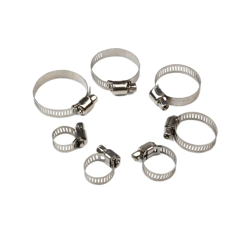 60Pcs 8-38Mm Adjustable Stainless Steel Screw Band Hose Clamps Car Fuel Hose Clamps Pipe Clamp Worm Gear Clip Hose Clamp-New 
60Pcs 8-38Mm Adjustable Stainless Steel Screw Band Hose Clamps Car Fuel Hose Clamps Pipe Clamp Worm Gear Clip Hose Clamp-New