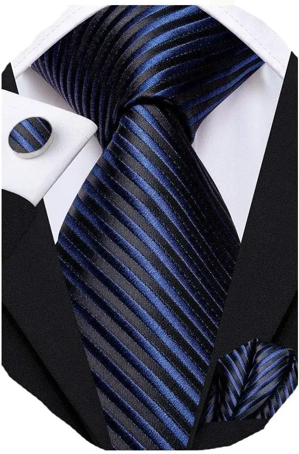 Men's Silk Floral Tie Set with Pocket Square & Cufflinks for Wedding Business
Men's Silk Floral Tie Set with Pocket Square & Cufflinks for Wedding Business