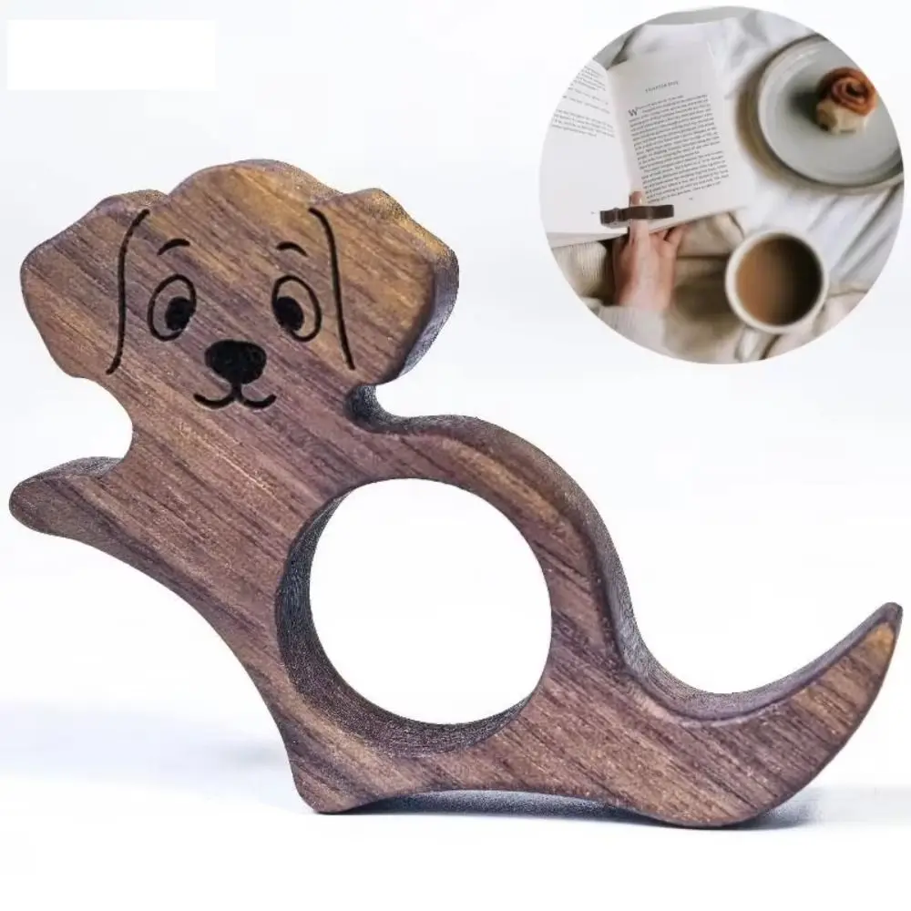 New Walnut Book Page Holder Cat Dog Shape Marking Sign Thumb Ring Book Opener Handmade Cartoon Reading Bookmark
New Walnut Book Page Holder Cat Dog Shape Marking Sign Thumb Ring Book Opener Handmade Cartoon Reading Bookmark