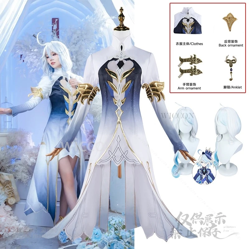 Anime Focalors Cosplay Costume Furina Game Genshin Impact Divine Attire Furina Evening Dress XS-3XL Wigs Halloween Masquerade
Anime Focalors Cosplay Costume Furina Game Genshin Impact Divine Attire Furina Evening Dress XS-3XL Wigs Halloween Masquerade