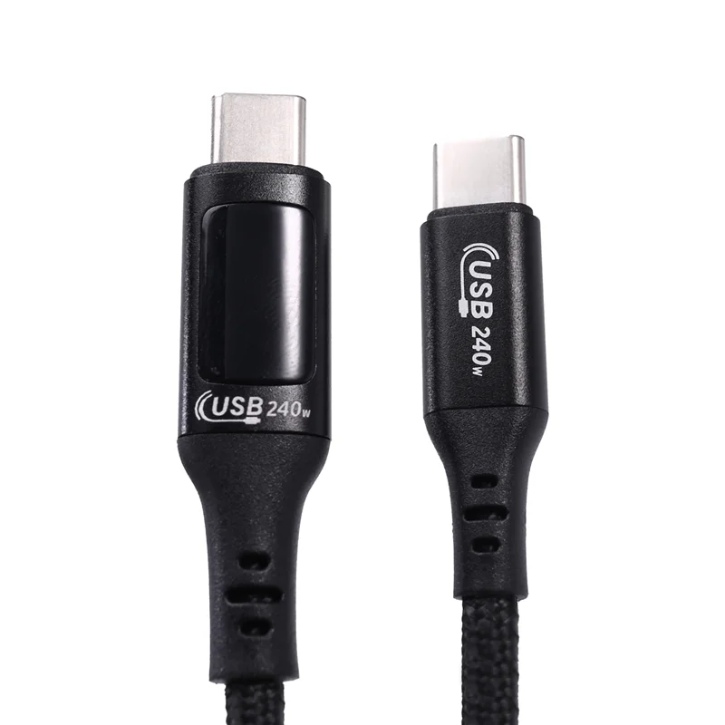 SQPP-USB Type C To USB C Cable 240W PD 3.1 Fast Charging Charger USB2.0 480Mbps Type-C Digital Display Data Cable
SQPP-USB Type C To USB C Cable 240W PD 3.1 Fast Charging Charger USB2.0 480Mbps Type-C Digital Display Data Cable