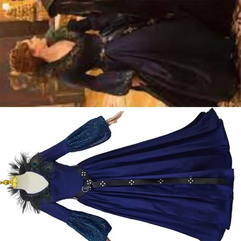 Magic House 2 Princess Giselle Cosplay Costume Blue Dress with Peacock Feather Collar for Women Halloween Party Outfit
Magic House 2 Princess Giselle Cosplay Costume Blue Dress with Peacock Feather Collar for Women Halloween Party Outfit