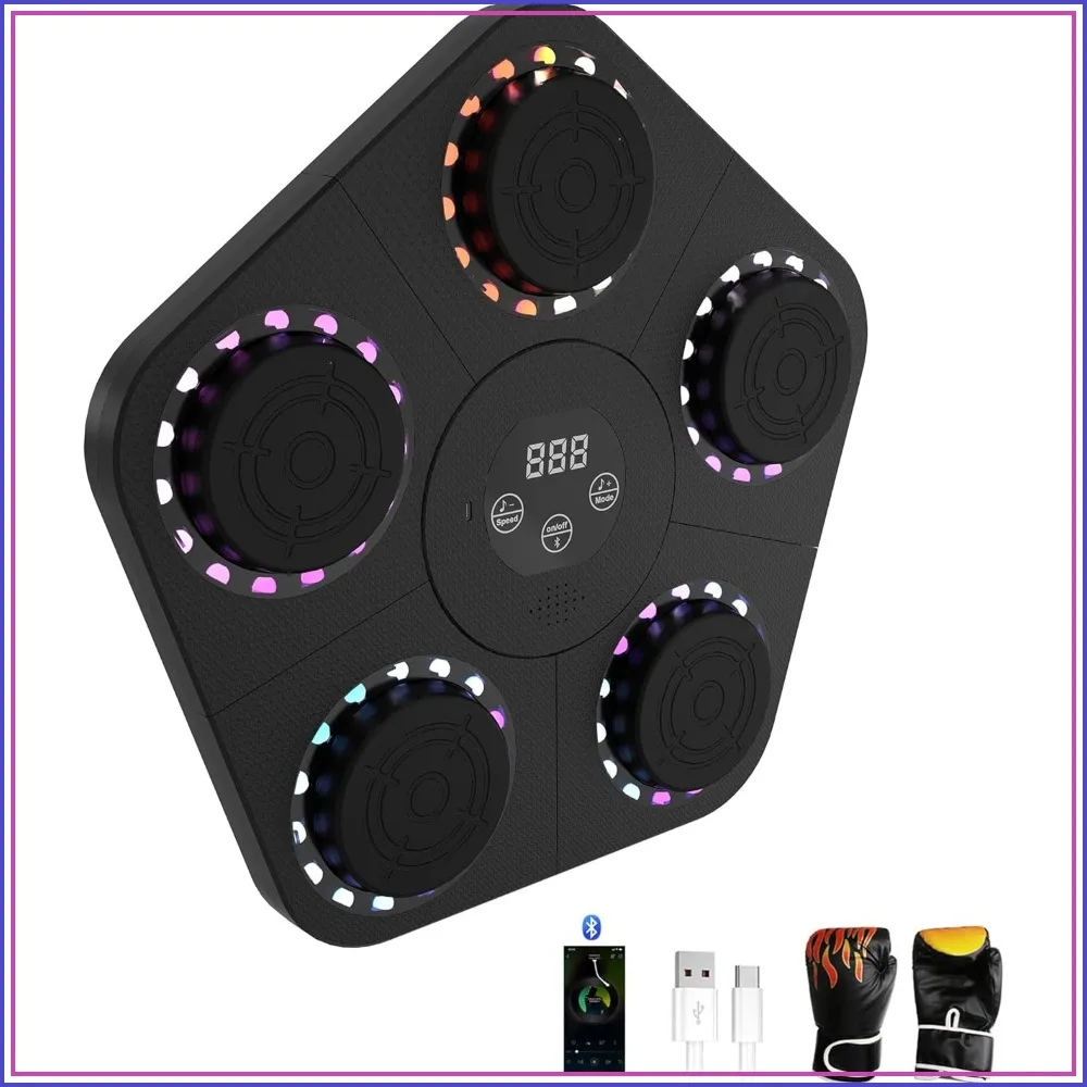 Wall-Mounted Smart Bluetooth Music Boxing Trainer with Gloves for Home Workout
Wall-Mounted Smart Bluetooth Music Boxing Trainer with Gloves for Home Workout