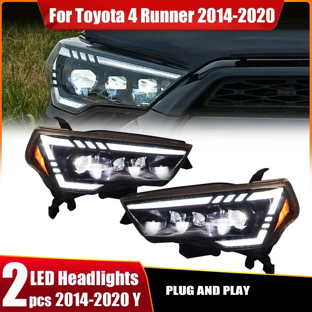 Car Headlights For Toyota 4runner 2014-2020 RS sytle LED Headlamp Assembly Upgrade High Configure Projector Lens Accessories Kit
Car Headlights For Toyota 4runner 2014-2020 RS sytle LED Headlamp Assembly Upgrade High Configure Projector Lens Accessories Kit