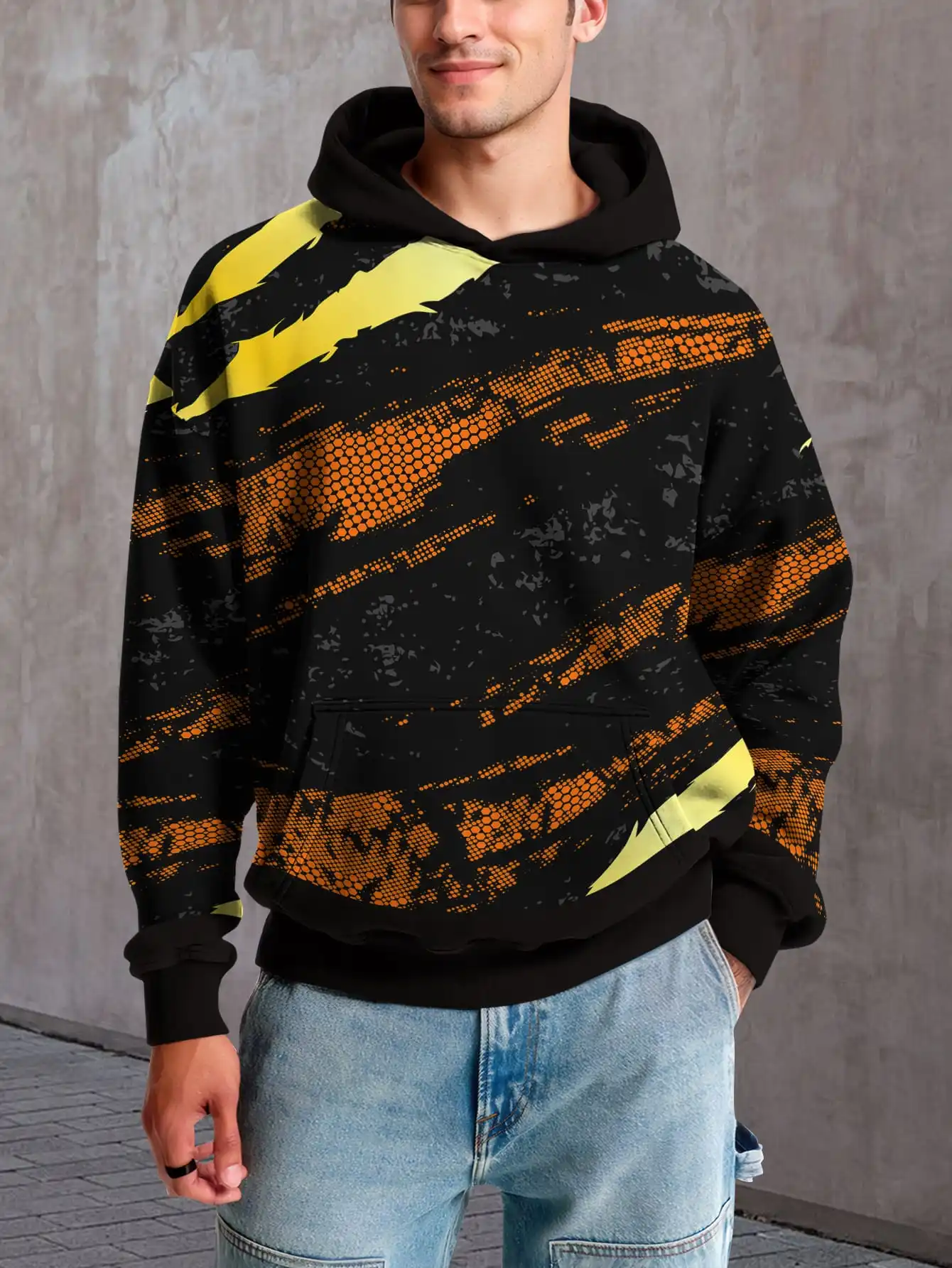 Оранжево-желтый градиент в стиле пэчворк с 3D принтом тай-дай, полосатый узор, толстовка с капюшоном, повседневный уличный стиль
Оранжево-желтый градиент в стиле пэчворк с 3D принтом тай-дай, полосатый узор, толстовка с капюшоном, повседневный уличный стиль