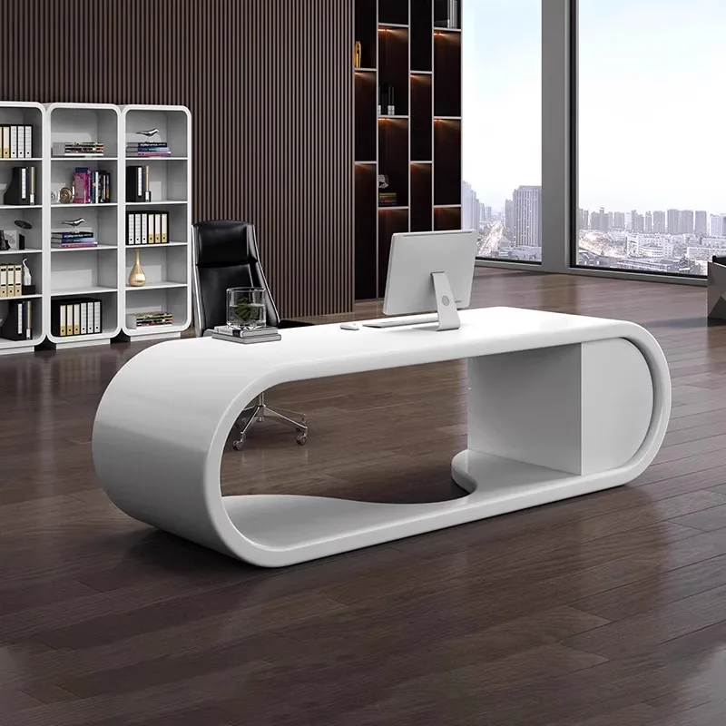 DSA boss table pure white piano high-end creative supervisor president chairperson manager modern fashion class table
DSA boss table pure white piano high-end creative supervisor president chairperson manager modern fashion class table