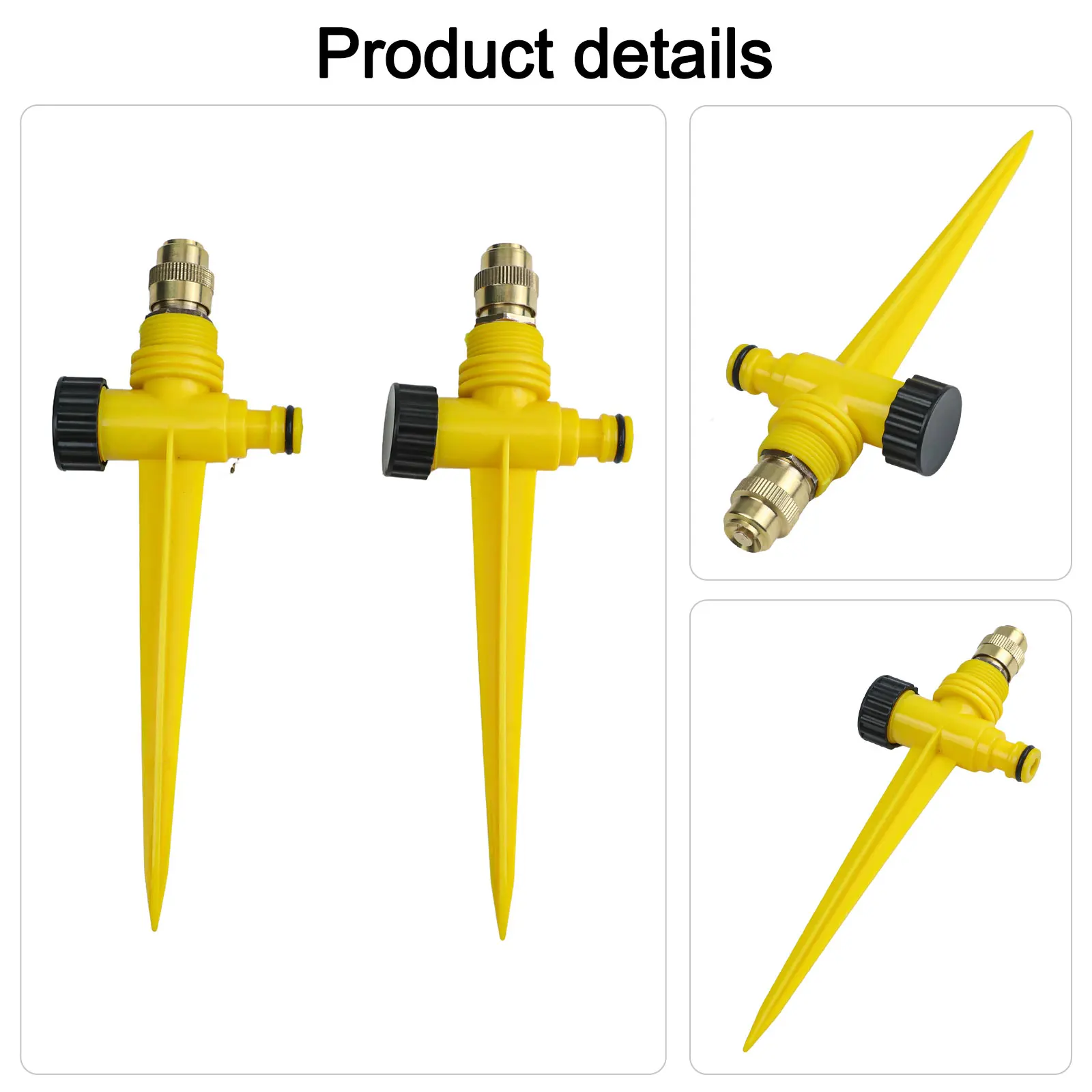Adjustable Nozzle 360 Degree Sprinkler For Irrigation Systems 2 Pieces Set Brass Nozzle Easy Installation Design For Gardens
Adjustable Nozzle 360 Degree Sprinkler For Irrigation Systems 2 Pieces Set Brass Nozzle Easy Installation Design For Gardens