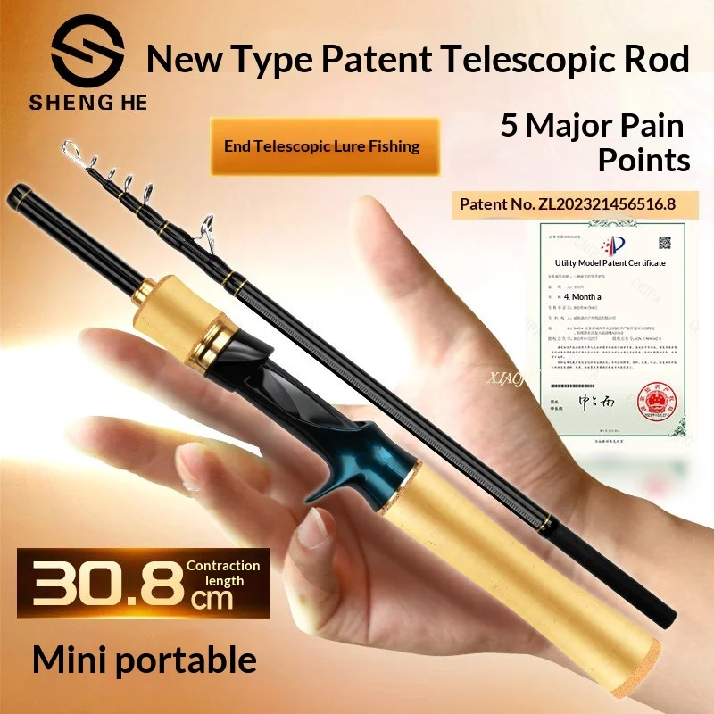 SHENGHE 8-Section Spinning Rod Carbon Fiber Aluminum Ceramic Guides Cork Handle Mini Portable Ultralight Lure
SHENGHE 8-Section Spinning Rod Carbon Fiber Aluminum Ceramic Guides Cork Handle Mini Portable Ultralight Lure