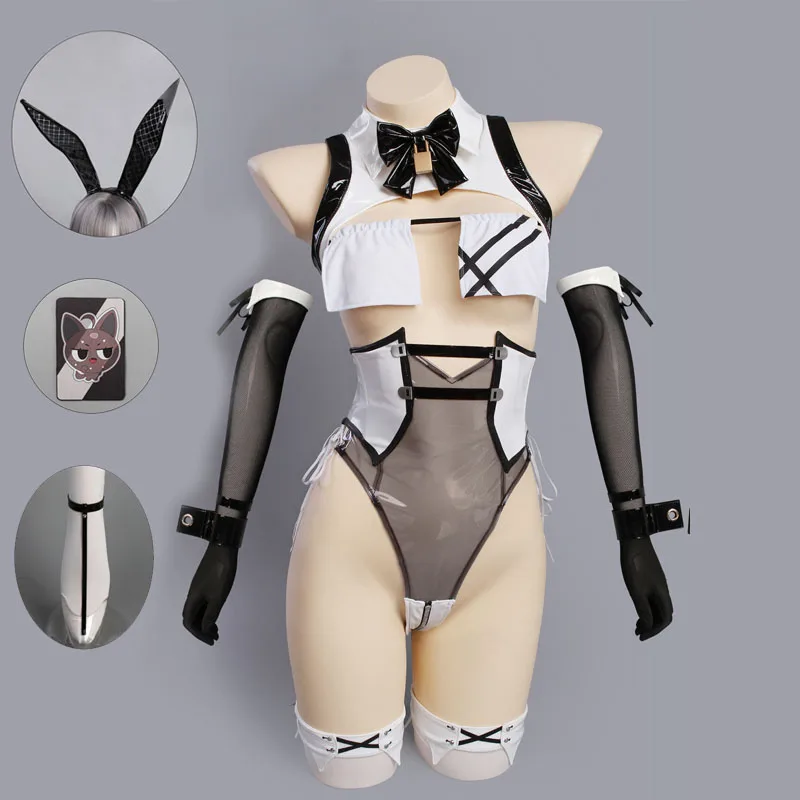 Anime Bunny Girl Bay Cosplay Costume Women Cute Sexy Leather Bodysuit Headwear Socks Gloves Set Halloween Carnival Party Clothes
Anime Bunny Girl Bay Cosplay Costume Women Cute Sexy Leather Bodysuit Headwear Socks Gloves Set Halloween Carnival Party Clothes