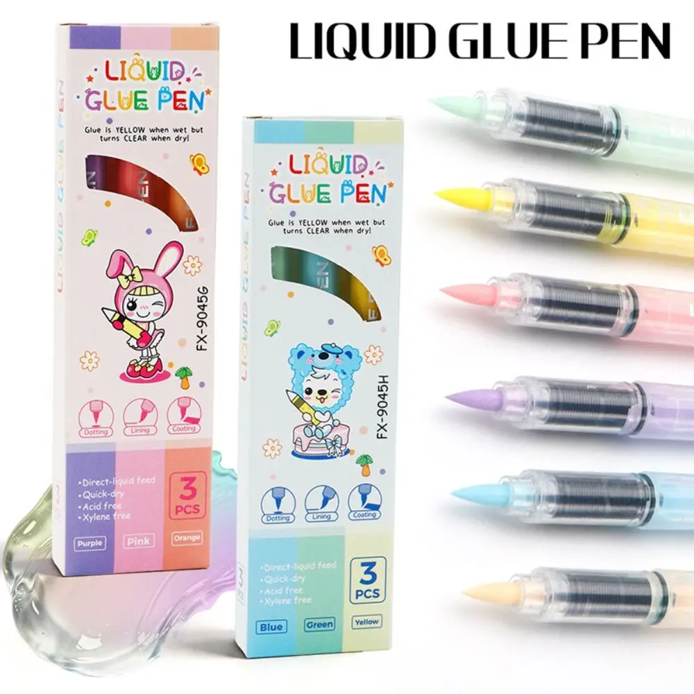 3Pcs/Set High Viscosity Glue Pen Soft Tip No Leak Design Direct Liquid Glue Pen Washable Quick Dry Adhesive Pen Scrapbooking
3Pcs/Set High Viscosity Glue Pen Soft Tip No Leak Design Direct Liquid Glue Pen Washable Quick Dry Adhesive Pen Scrapbooking