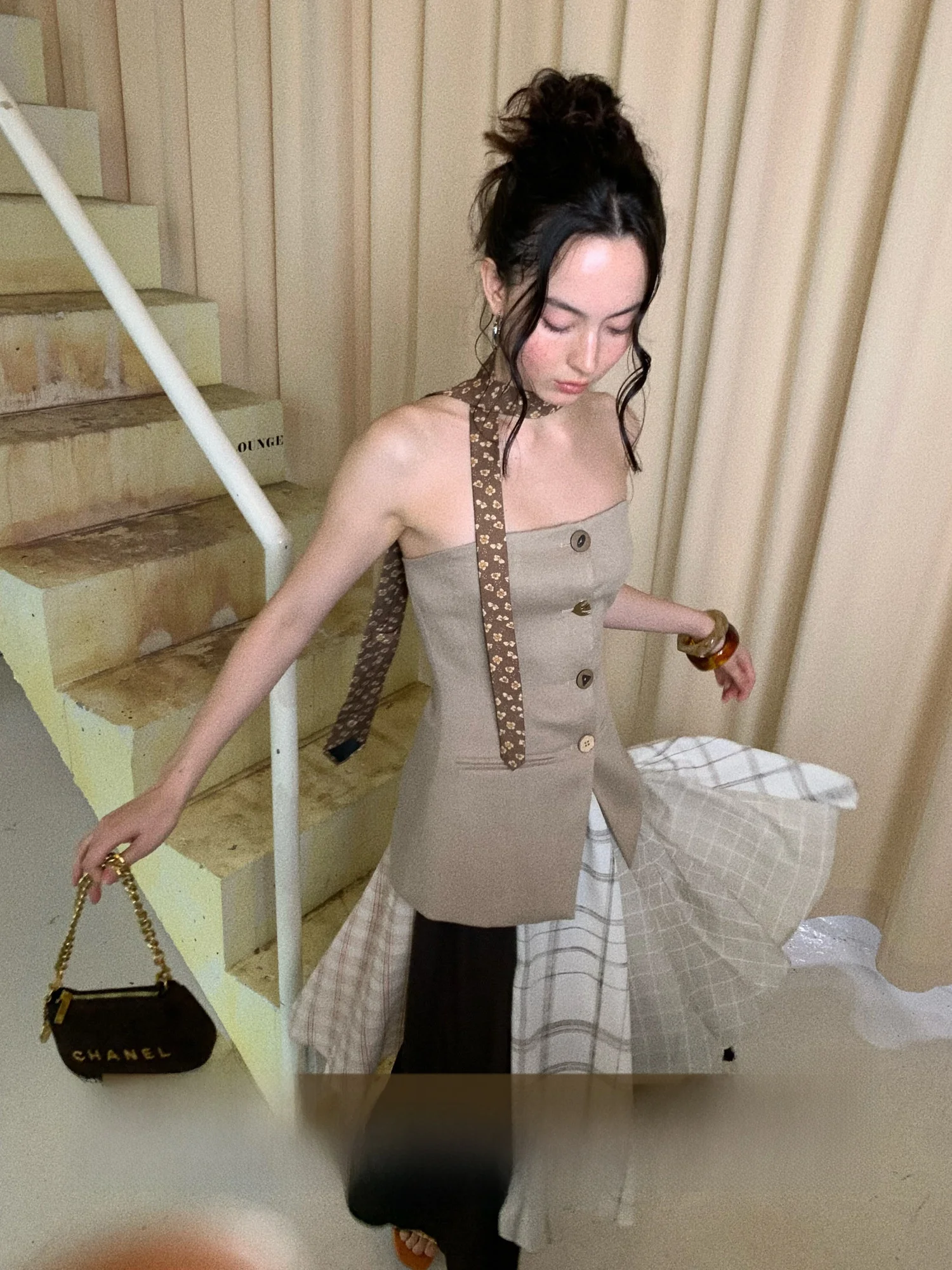 Vintage Color Blo Plaid Asymmetrical A-Line Midi Skirt for Women Summer High Waist Commute Korean Sle Polyester Fabric
Vintage Color Blo Plaid Asymmetrical A-Line Midi Skirt for Women Summer High Waist Commute Korean Sle Polyester Fabric