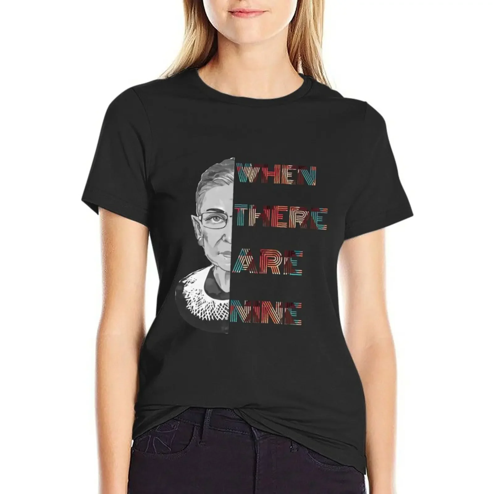 When there are nine T-Shirt tees tops Aesthetic clothing sweat t shirts for Women
When there are nine T-Shirt tees tops Aesthetic clothing sweat t shirts for Women