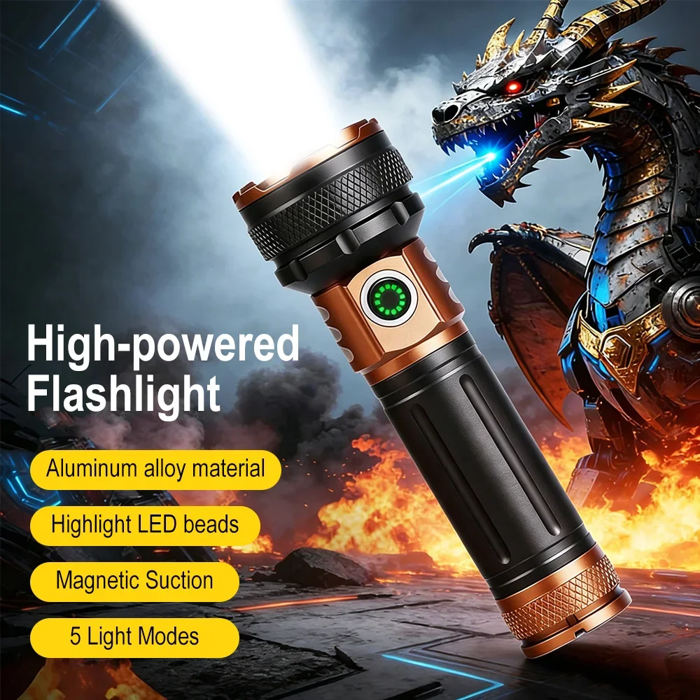 BORUiT 1000LM Ultra Bright 7LED Flashlight Multipurpose Magnet Torch Light USB Rechargeable Outdoor Waterproof Camping Lantern
BORUiT 1000LM Ultra Bright 7LED Flashlight Multipurpose Magnet Torch Light USB Rechargeable Outdoor Waterproof Camping Lantern