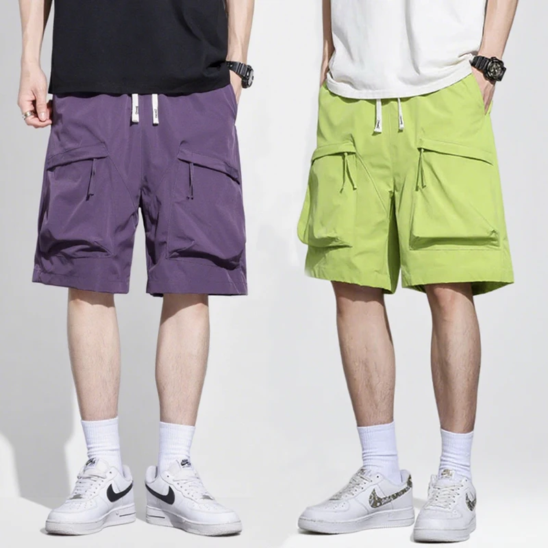 Мужские повседневные шорты, летние тонкие быстросохнущие шорты с большими карманами, свободные пятые брюки для кемпинга, брюки с эластичной резинкой на талии
Мужские повседневные шорты, летние тонкие быстросохнущие шорты с большими карманами, свободные пятые брюки для кемпинга, брюки с эластичной резинкой на талии
