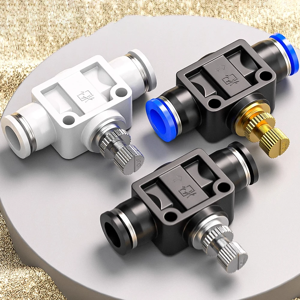Pneumatic Airflow Regulator SA 4mm 6mm 8mm 10mm 12mm OD Hose Tube Gas Flow Adjust Valve Connector Fitting Air Speed Controller
Pneumatic Airflow Regulator SA 4mm 6mm 8mm 10mm 12mm OD Hose Tube Gas Flow Adjust Valve Connector Fitting Air Speed Controller