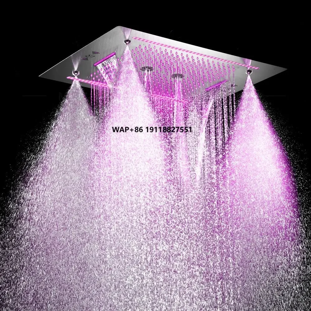 HLK Stainless Steel Polished Luxury Functional Shower Head Rainfall Waterfall Rotary Massage Mist Wall Mounted Shower LED Music
HLK Stainless Steel Polished Luxury Functional Shower Head Rainfall Waterfall Rotary Massage Mist Wall Mounted Shower LED Music