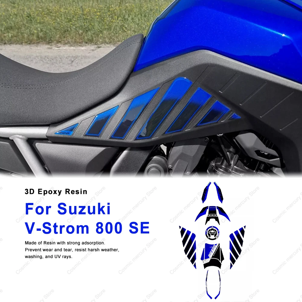 Для Suzuki V-Strom 800 SE 2023 2024, наклейка на бак мотоцикла, 3D гель, наклейки из эпоксидной смолы, комплект защитных наклеек
Для Suzuki V-Strom 800 SE 2023 2024, наклейка на бак мотоцикла, 3D гель, наклейки из эпоксидной смолы, комплект защитных наклеек