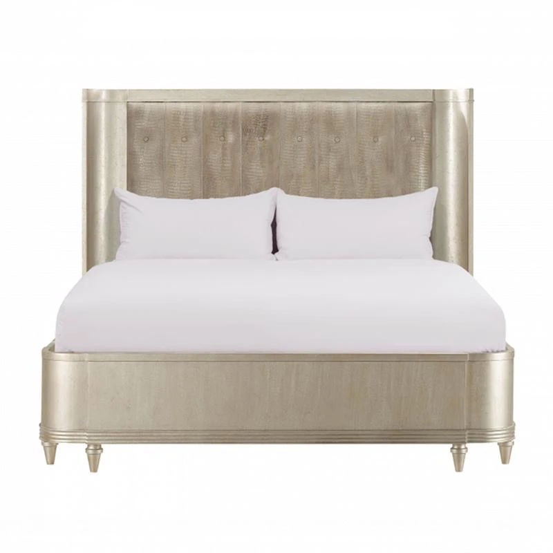 Crocodile leather pattern light luxury solid wood bed master bedroom double bed, villa soft bag wedding bed 
Crocodile leather pattern light luxury solid wood bed master bedroom double bed, villa soft bag wedding bed
