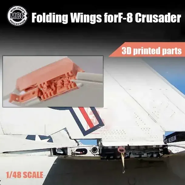 1/48 MCC 3D-принт из смолы 4802, механизм складного крыла самолета серии Crusader F-8
1/48 MCC 3D-принт из смолы 4802, механизм складного крыла самолета серии Crusader F-8