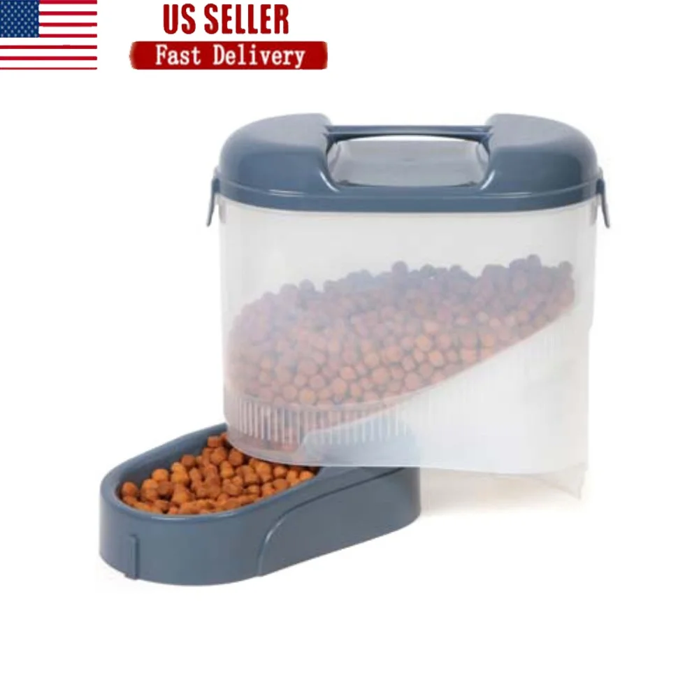 Pet Travel Feeder with Auto Flow Rotating Bowl Portion Control Suitable Dogs Easy Clean 5lb Capacity Portable Pet Food Dispenser
Pet Travel Feeder with Auto Flow Rotating Bowl Portion Control Suitable Dogs Easy Clean 5lb Capacity Portable Pet Food Dispenser