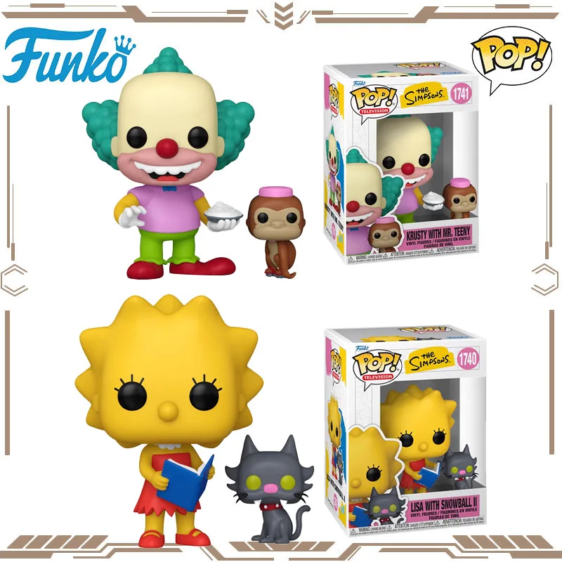 Funko POP Original The Simpsons Lisa with Snowball II Krusty with Mr. Teeny Action Figure Toys for Boys Girls Gift Collectible
Funko POP Original The Simpsons Lisa with Snowball II Krusty with Mr. Teeny Action Figure Toys for Boys Girls Gift Collectible
