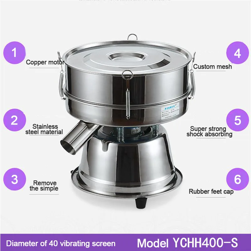 Electric Screen Stainless Steel Powder Vibration Screening Machine Laboratory Multifunction Sieve Shaker 40cm Diameter AC 220 V
Electric Screen Stainless Steel Powder Vibration Screening Machine Laboratory Multifunction Sieve Shaker 40cm Diameter AC 220 V