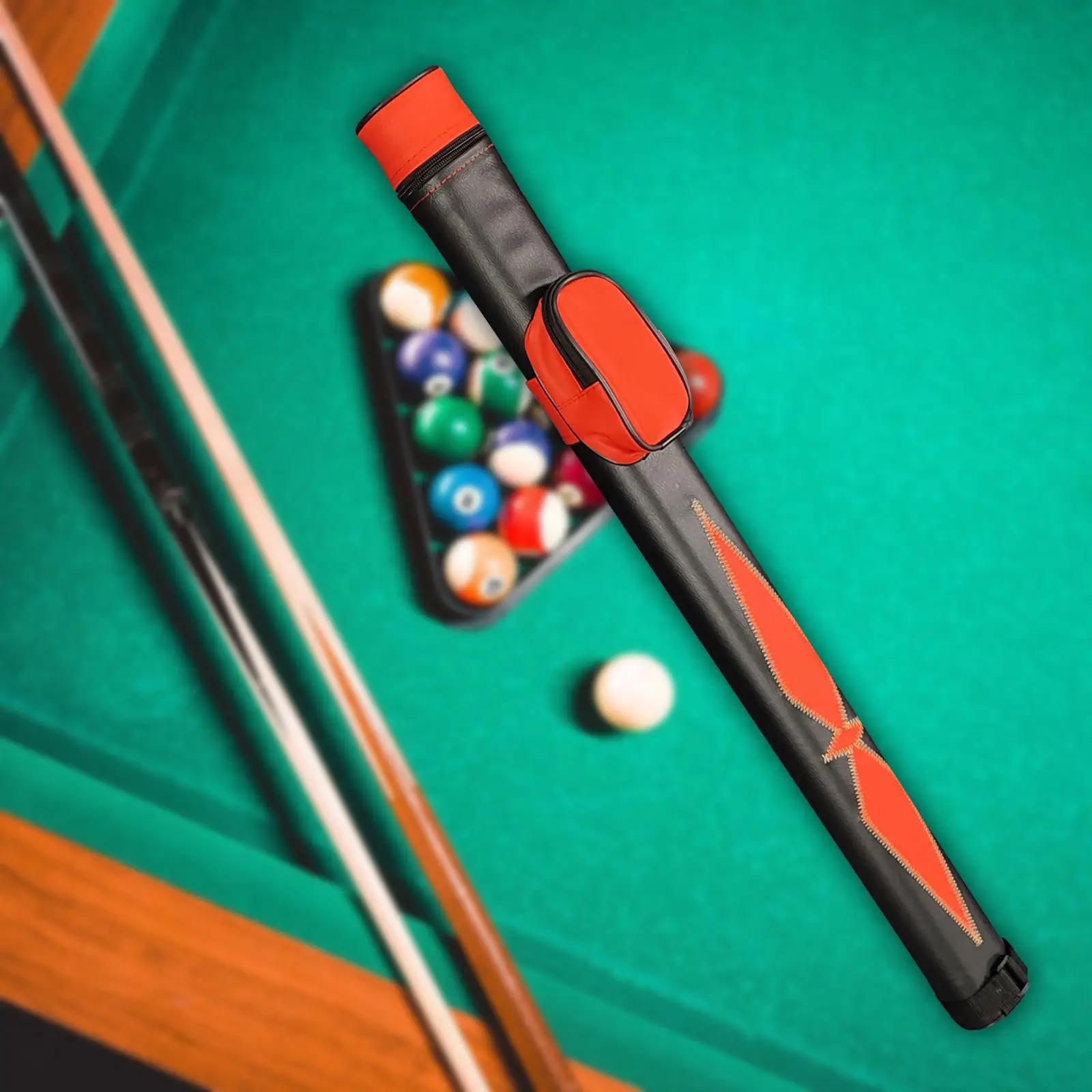 Pool Cue Case Carrying Case with Zipper PU Leather Vintage Portable 1 Complete 2
Pool Cue Case Carrying Case with Zipper PU Leather Vintage Portable 1 Complete 2