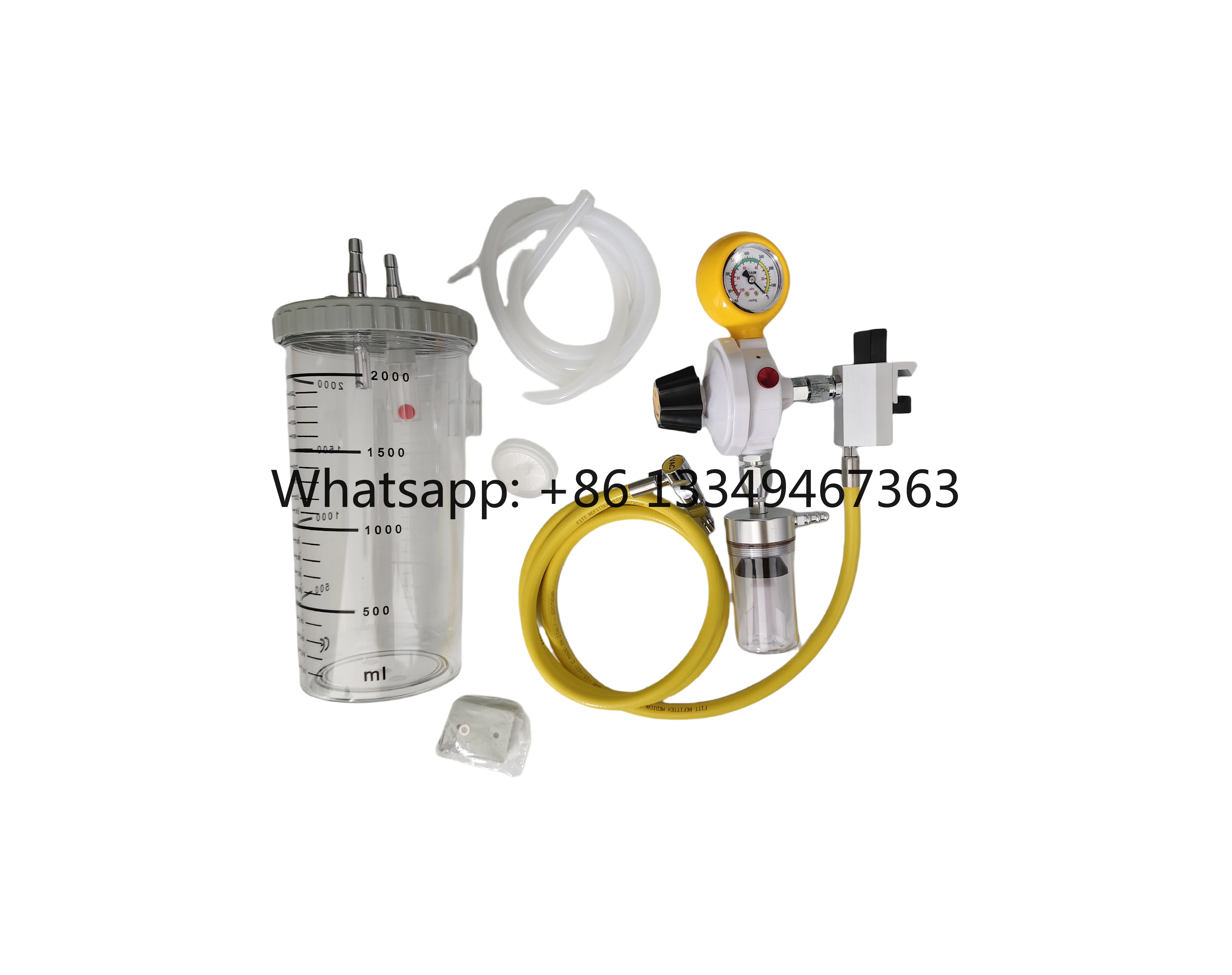 Aluminum Body Suction Pressure Regulator with Tube and Jar
Aluminum Body Suction Pressure Regulator with Tube and Jar