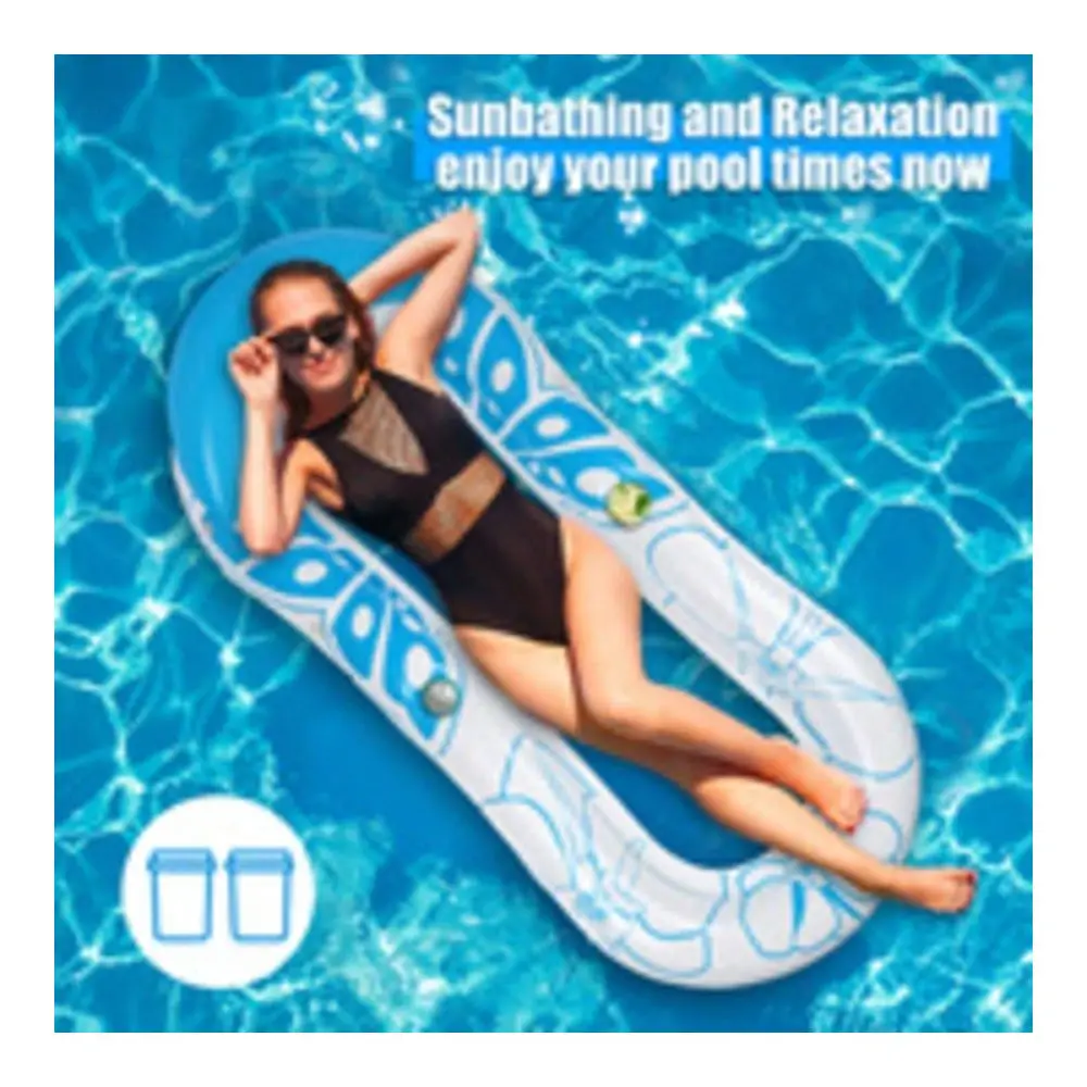 Inflatable Pool Lounger With Backrest And Mesh Hammock Lightweight, Foldable PVC Swimming Ring Float For Pool And Beach Enterta
Inflatable Pool Lounger With Backrest And Mesh Hammock Lightweight, Foldable PVC Swimming Ring Float For Pool And Beach Enterta