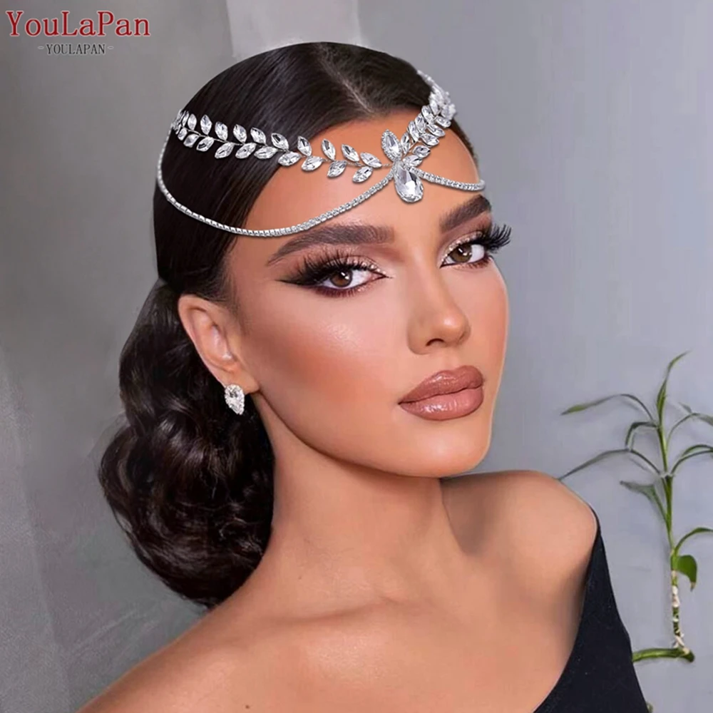 YouLaPan Elegant Bride Hair Comb Head Chain Bling Rhinestond Wedding Headband Hair Jewelry Double-headed Headpieces HP524
YouLaPan Elegant Bride Hair Comb Head Chain Bling Rhinestond Wedding Headband Hair Jewelry Double-headed Headpieces HP524