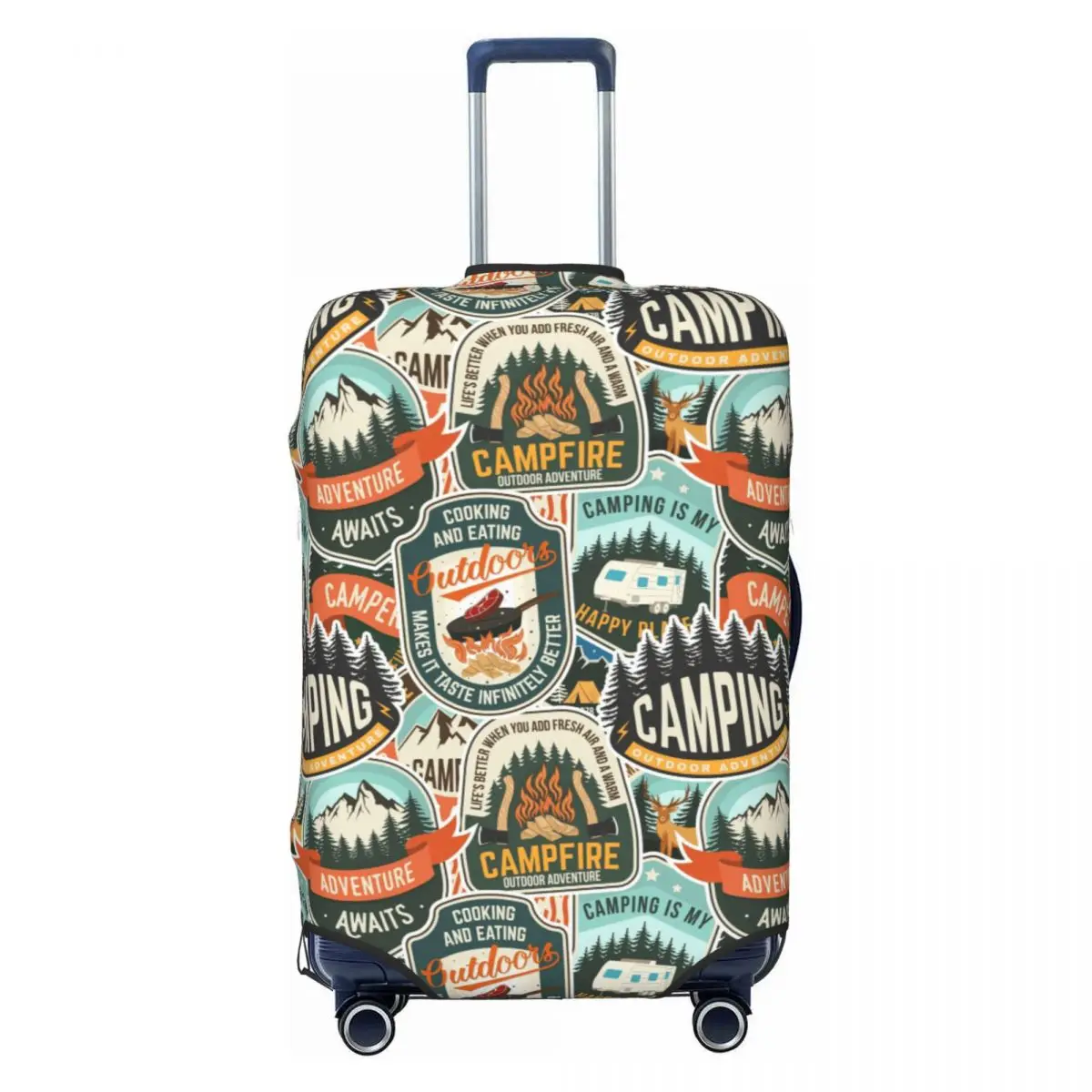 Vintage Camp Cook Badge Outdoor Seamless Print Travel Luggage Cover Elastic Suitcase Cover Protector Fit 18-32 Inch
Vintage Camp Cook Badge Outdoor Seamless Print Travel Luggage Cover Elastic Suitcase Cover Protector Fit 18-32 Inch