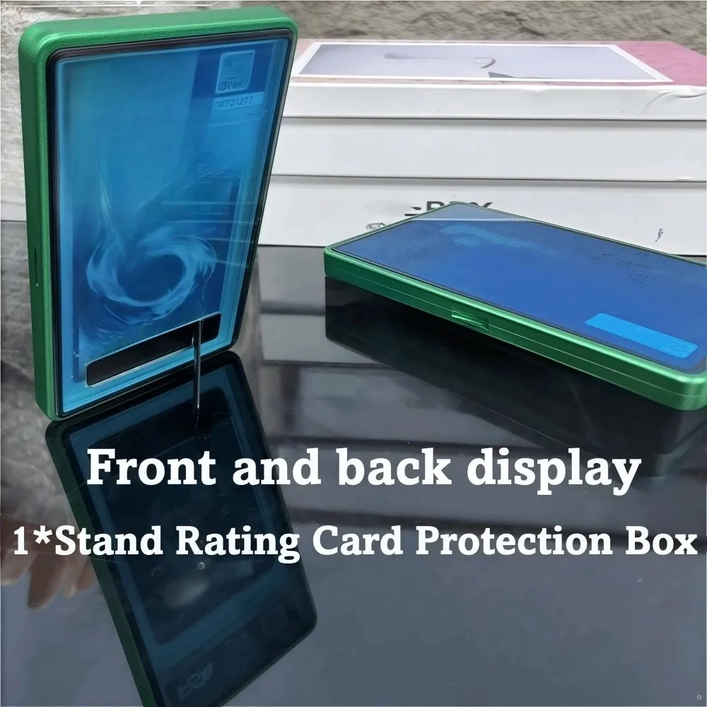 2-in-1 PSA/CGC Graded Card Protective Box Transparent with Stand Metal Magnetic Case Double-sided Glass Durable 
2-in-1 PSA/CGC Graded Card Protective Box Transparent with Stand Metal Magnetic Case Double-sided Glass Durable