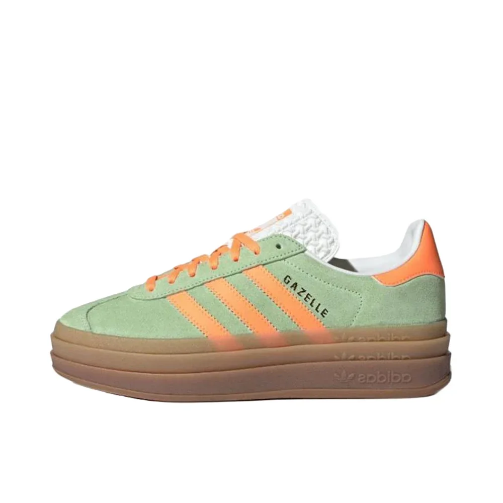 Adidas Originals Gazelle Bold Women Green Orange Fashion Height Increase Sneakers Anti-slip German Training Board Shoes IH7495
Adidas Originals Gazelle Bold Women Green Orange Fashion Height Increase Sneakers Anti-slip German Training Board Shoes IH7495