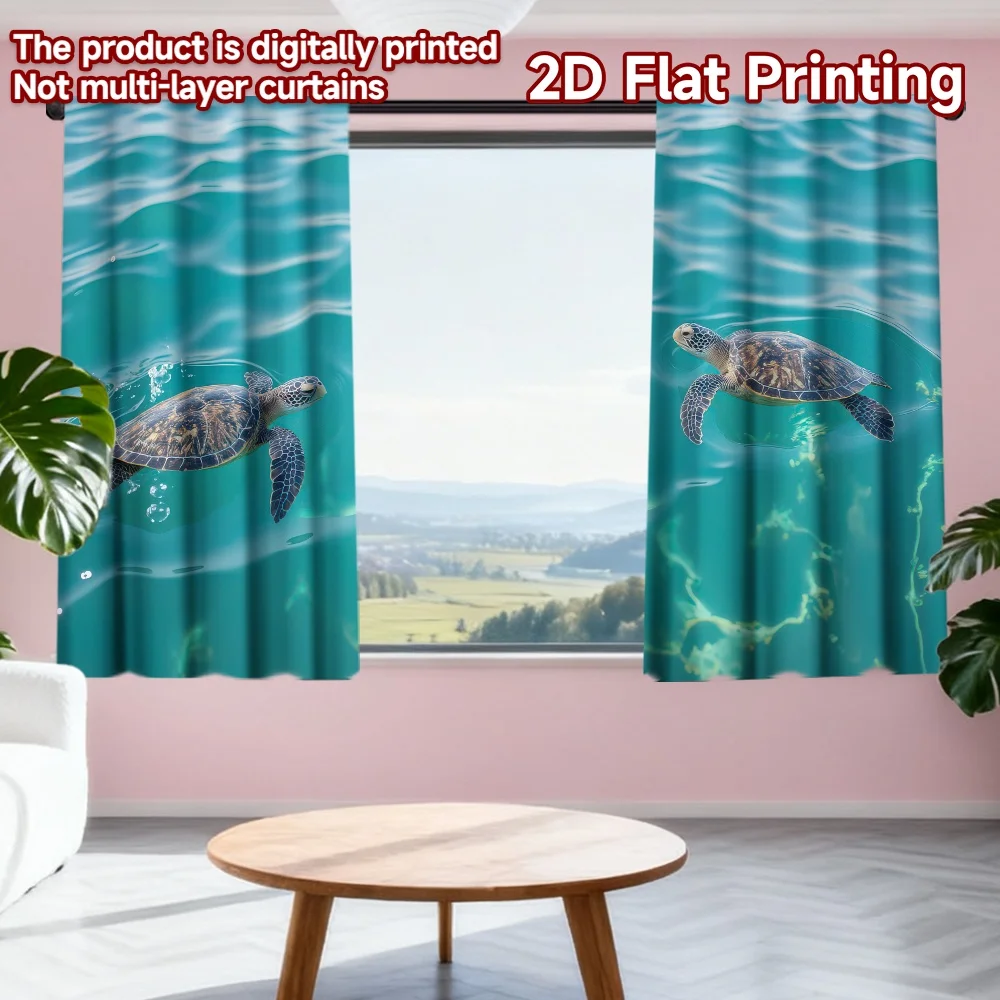 2D flat printing 2pcs Curtains Two Turtles Swimming Digital Printed Polyester Drapes Festive Wall Decor Perfect for Festive for
2D flat printing 2pcs Curtains Two Turtles Swimming Digital Printed Polyester Drapes Festive Wall Decor Perfect for Festive for