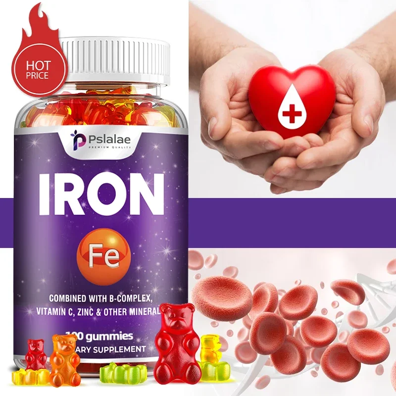 Iron Gummies - Contains Vitamin C To Support Red Blood Cell Production and Energy Levels, Improve Anemia, and Enhance Immunity
Iron Gummies - Contains Vitamin C To Support Red Blood Cell Production and Energy Levels, Improve Anemia, and Enhance Immunity