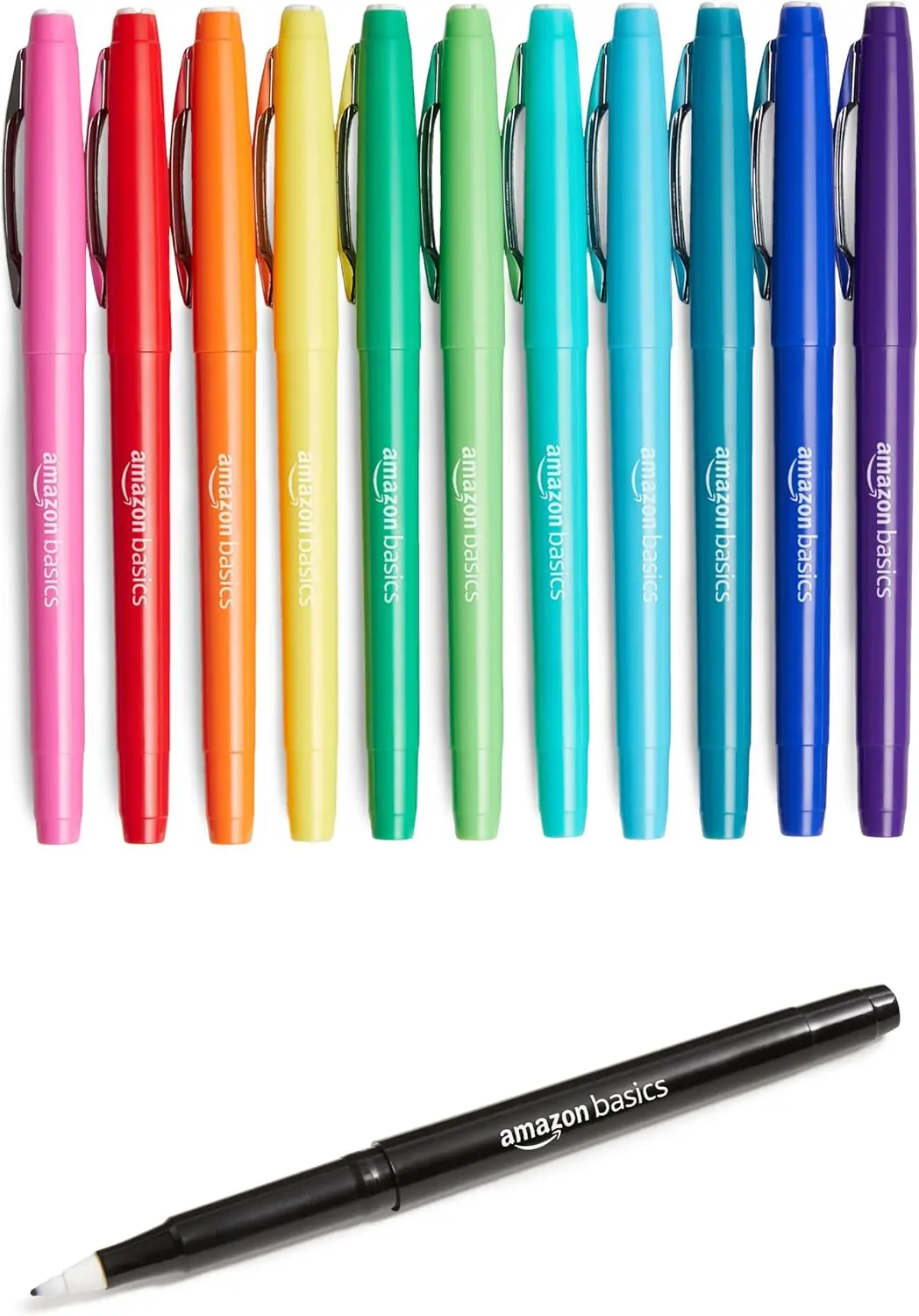 Felt Tip Marker Pens Assorted Colors for Art Projects Writing Drawing and Journaling 12-Pack
Felt Tip Marker Pens Assorted Colors for Art Projects Writing Drawing and Journaling 12-Pack