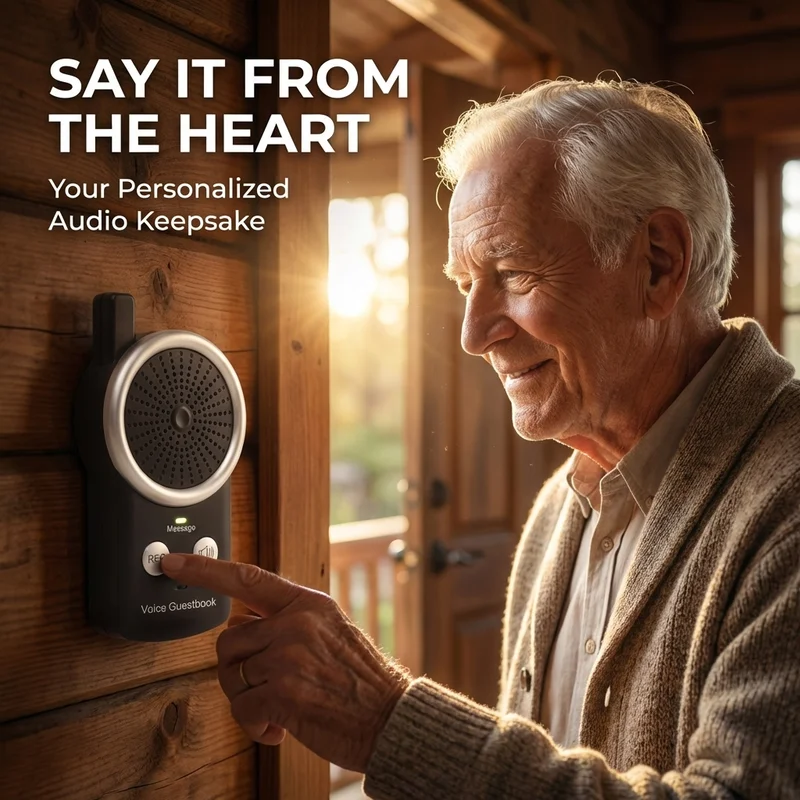 Portable Voice Message Recorder Records up to 10 messages One-touch recording device, ideal for the elderly and children
Portable Voice Message Recorder Records up to 10 messages One-touch recording device, ideal for the elderly and children