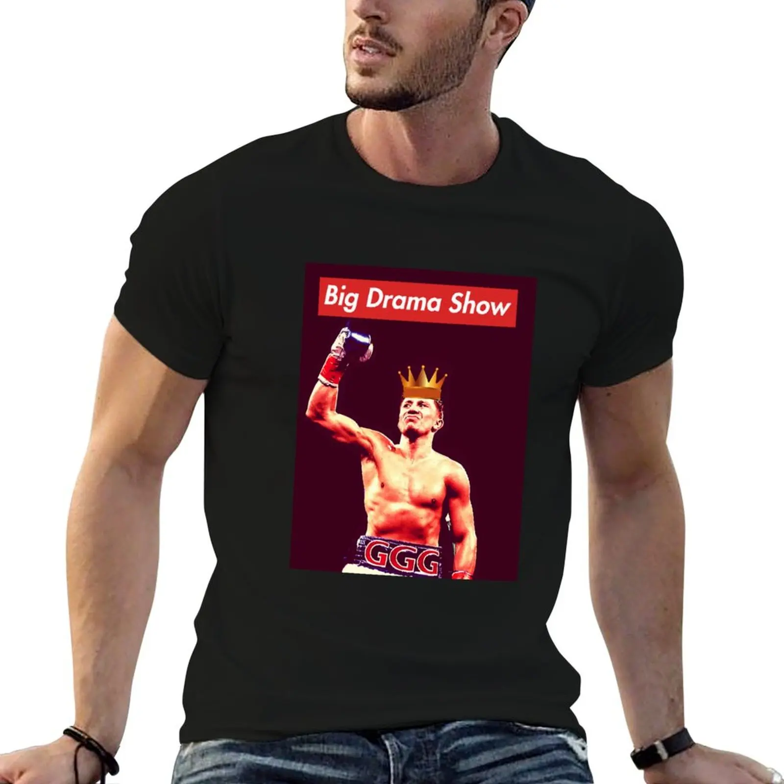gennady golovkin Triple G GGG Big Drama Show T-Shirt mens graphic t shirts cotton t shirt man T-Shirt
gennady golovkin Triple G GGG Big Drama Show T-Shirt mens graphic t shirts cotton t shirt man T-Shirt