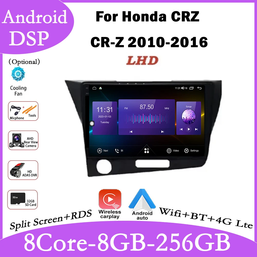 Android 14 for Honda CRZ CR-Z 2010-2016 Car Radio Stereo Multimedia Video Player GPS Navigation Carplay Android Auto
Android 14 for Honda CRZ CR-Z 2010-2016 Car Radio Stereo Multimedia Video Player GPS Navigation Carplay Android Auto