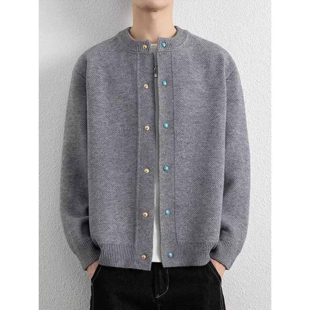 Large Size round Ne Color Knitwear Cardigan Simple Ele Korean Sle Autumn Winter Faionable Sweater for Women
Large Size round Ne Color Knitwear Cardigan Simple Ele Korean Sle Autumn Winter Faionable Sweater for Women