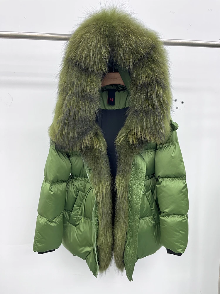 2025 New Fashion Winter Goose Down Jacket Natural Fox Raccoon Fur Collar Parkas Luxury Warm Puffer Jackets Clothing Women
2025 New Fashion Winter Goose Down Jacket Natural Fox Raccoon Fur Collar Parkas Luxury Warm Puffer Jackets Clothing Women
